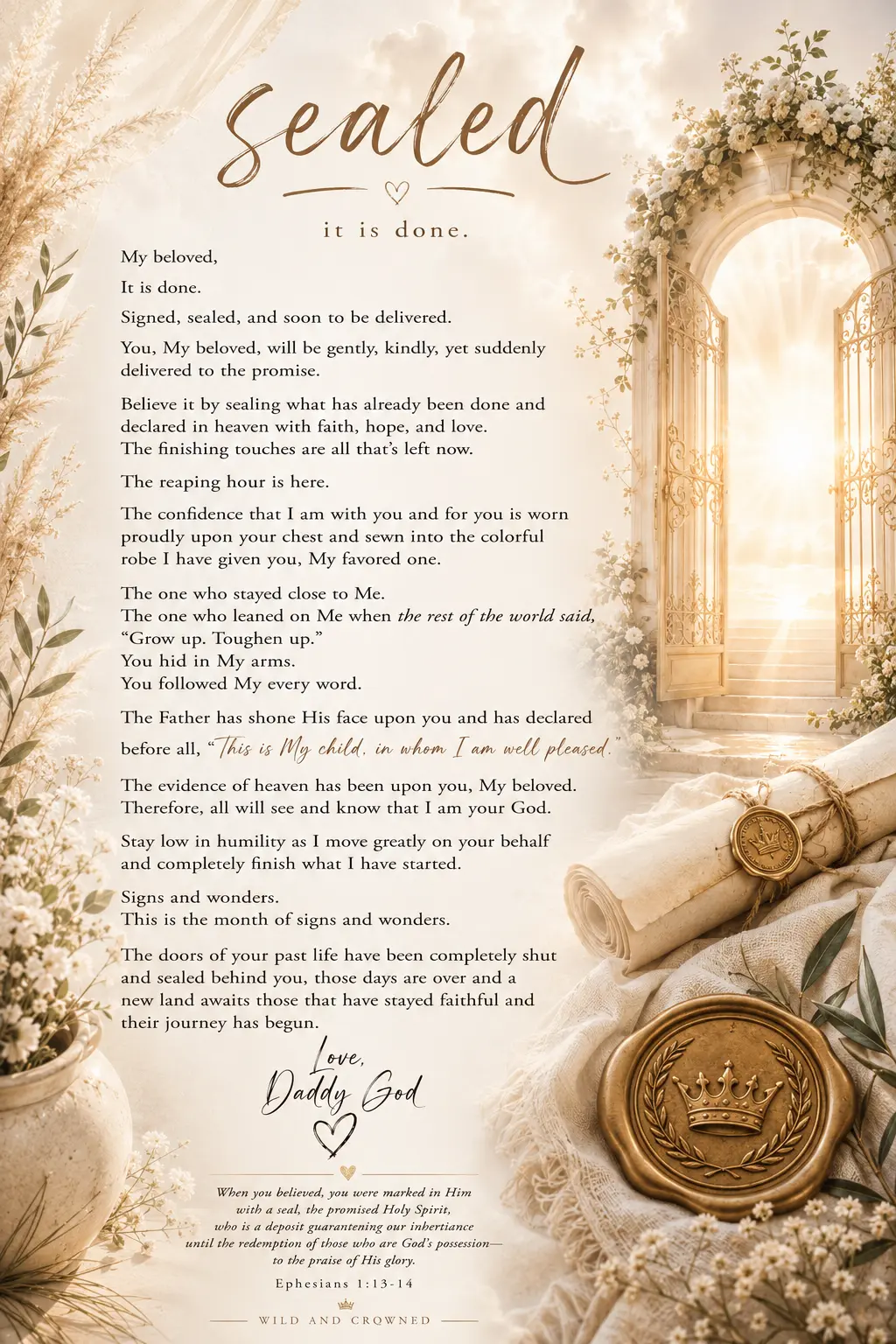 Sealed letter artwork